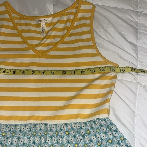 Matilda Jane Yellow and Blue Tank Top - Picture 6 of 8